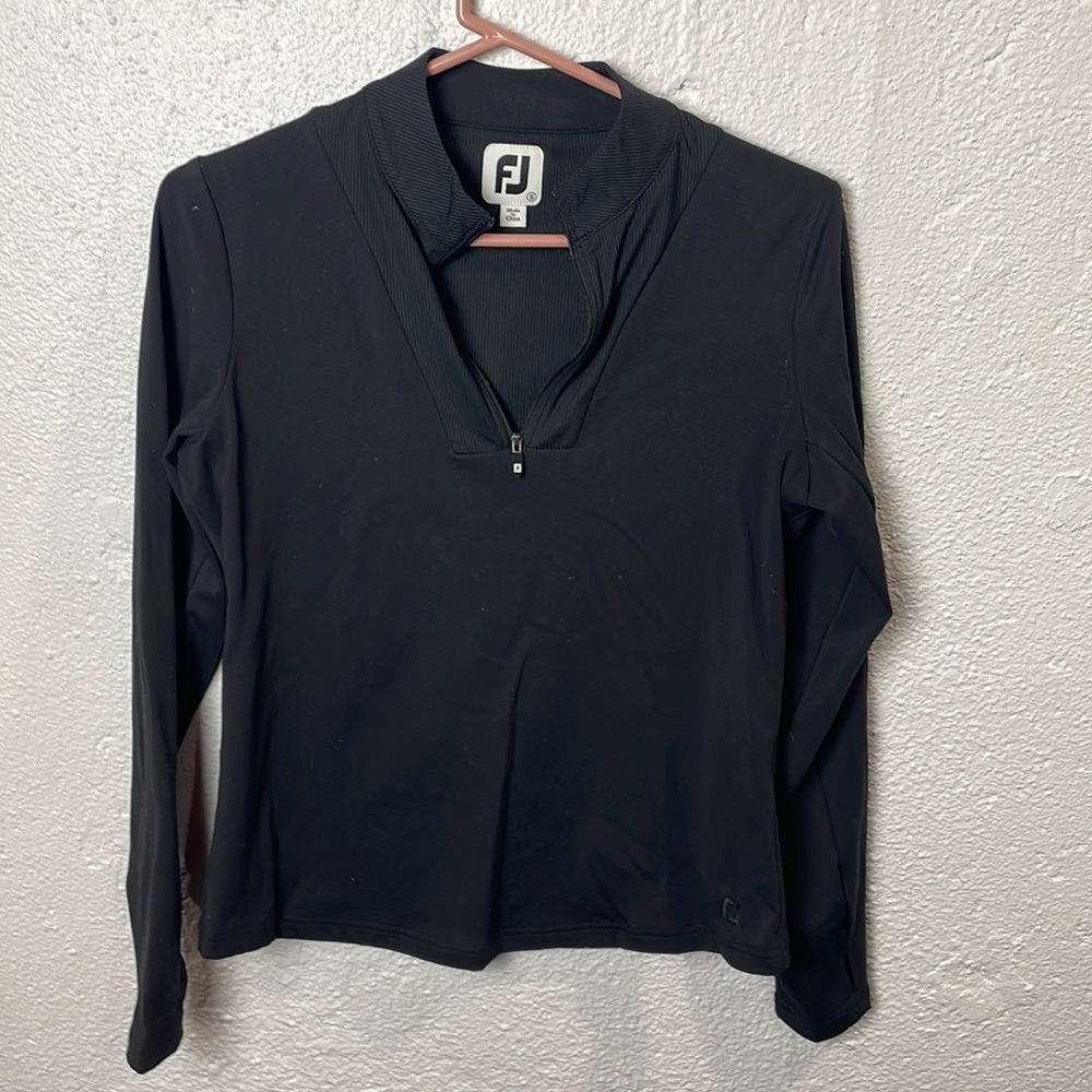 FJ Black 3/4 Zip Pullover